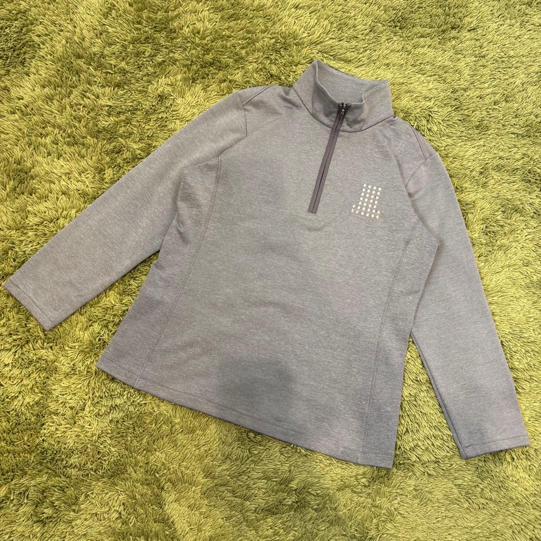 LANVIN SPORT ランバンスポール 長袖ハーフジップシャツ グレー 40