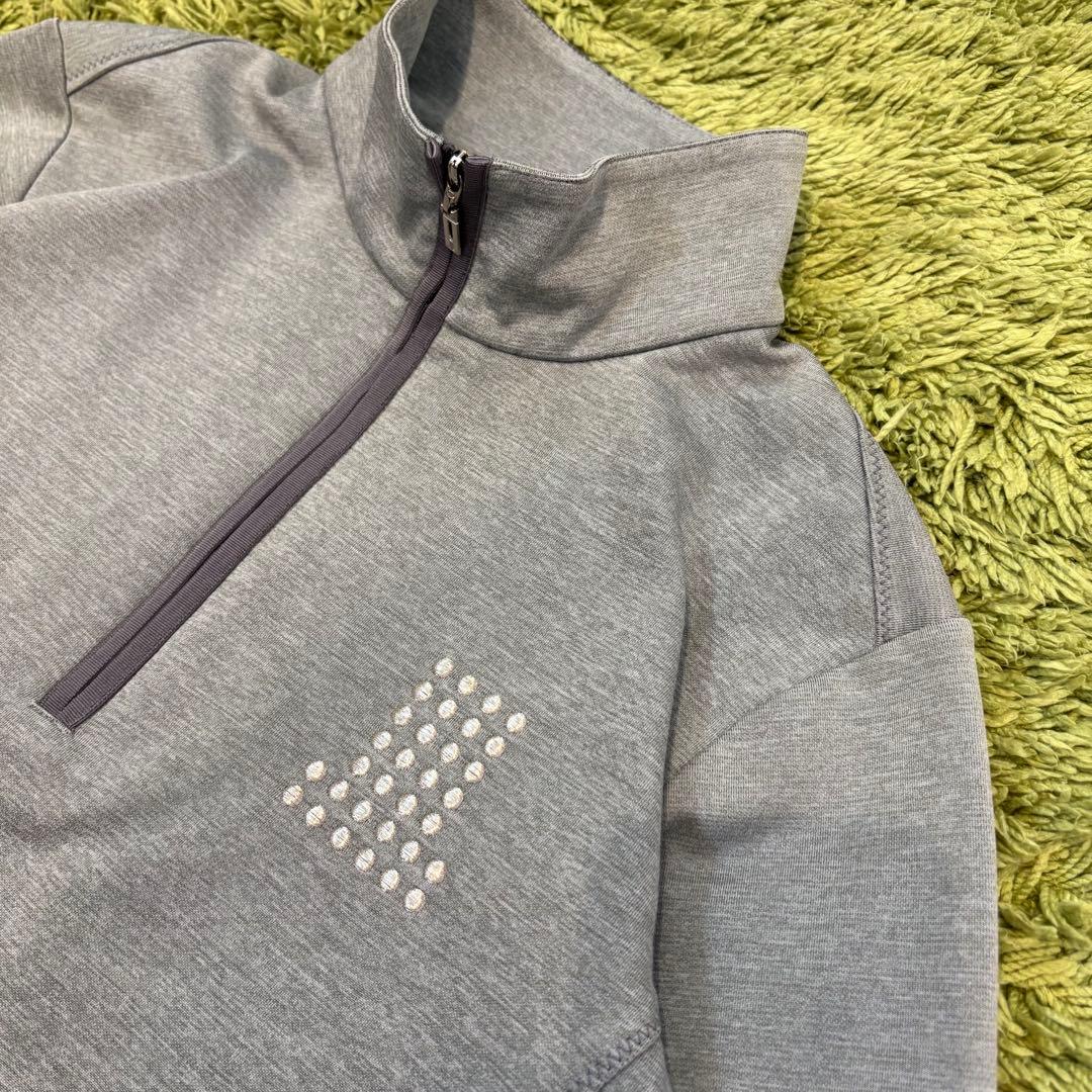 LANVIN SPORT ランバンスポール 長袖ハーフジップシャツ グレー 40