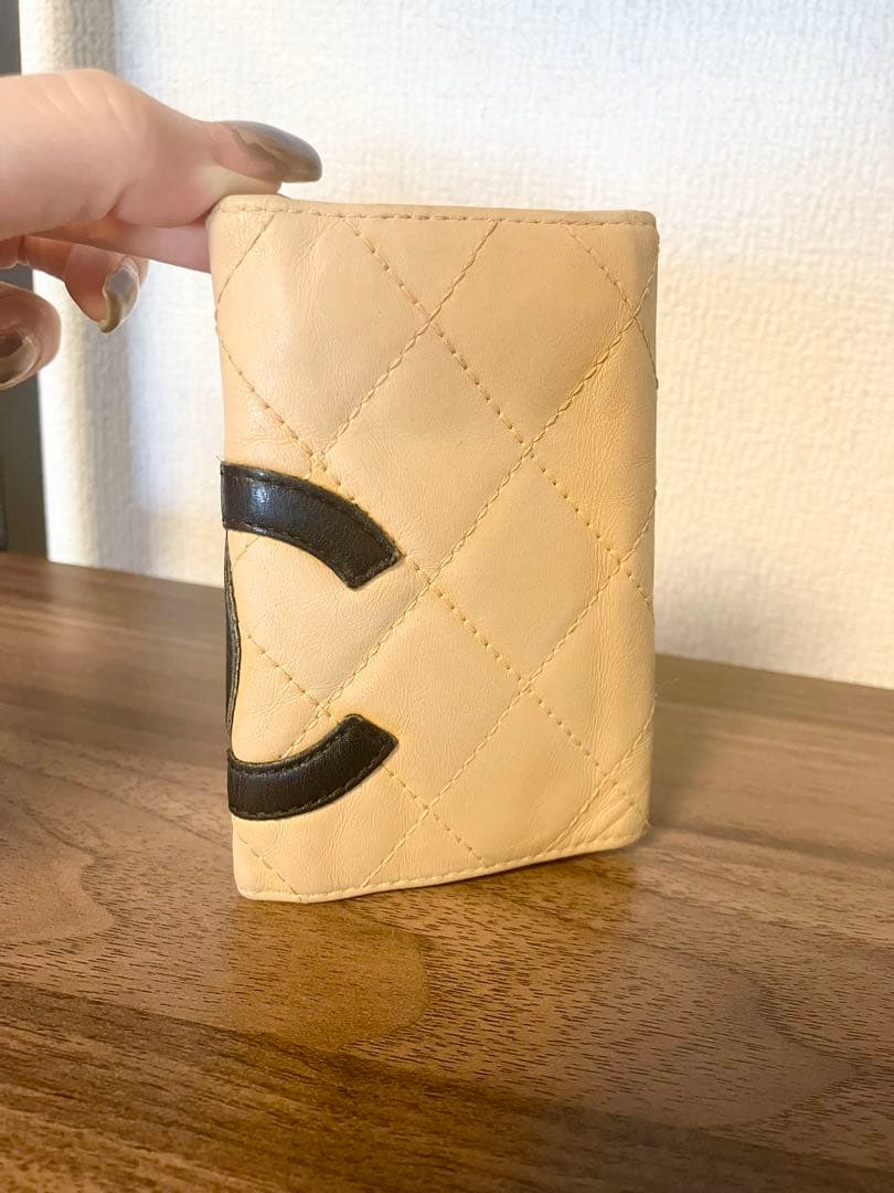 CHANEL シャネル　カンボンライン　キーケース ベージュ キャメル