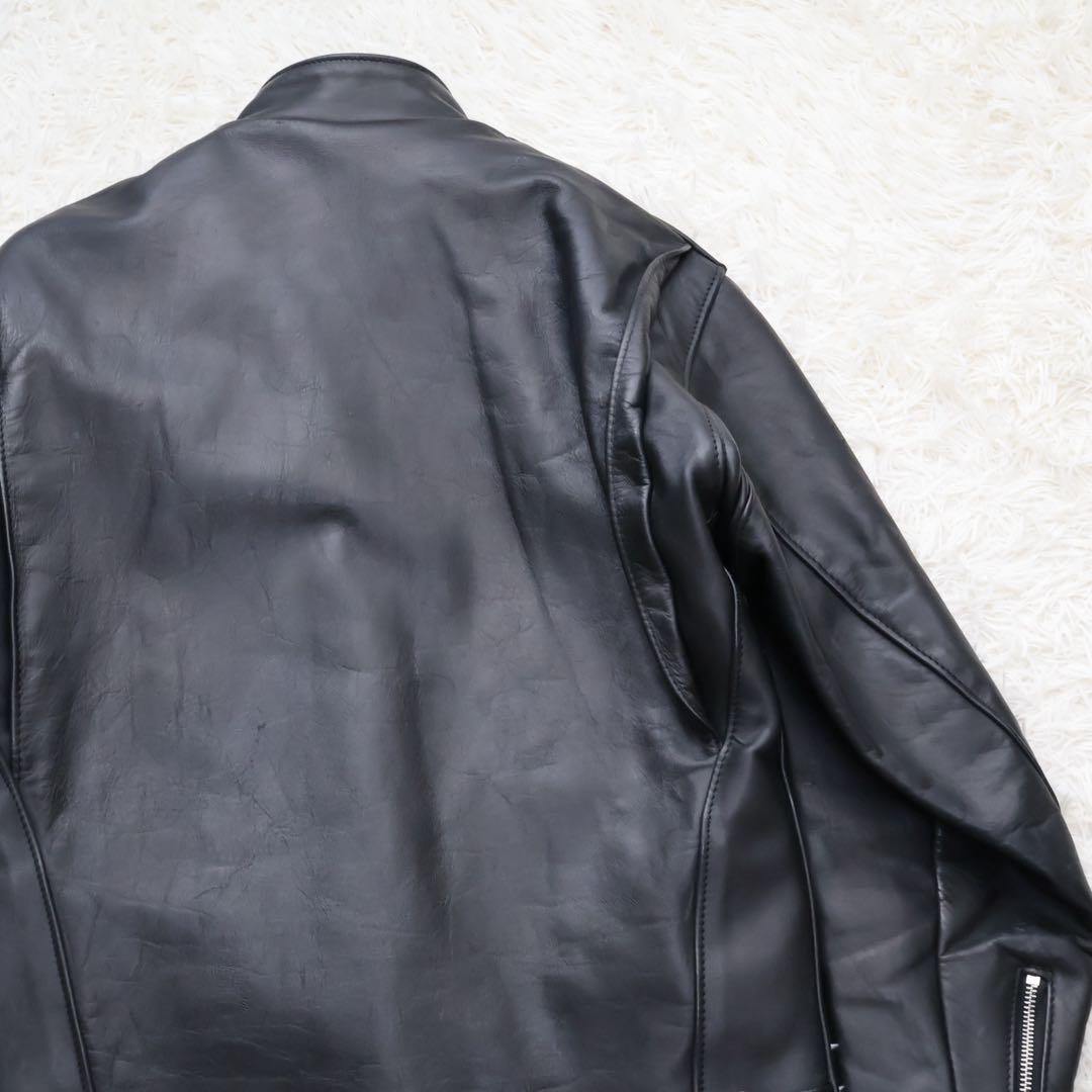 ショット　シングルライダースジャケット　ブラック　36サイズ