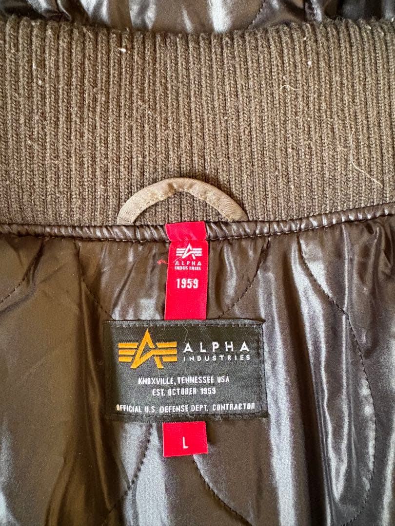 ALPHA INDUSTRIES フード付きジャケット L