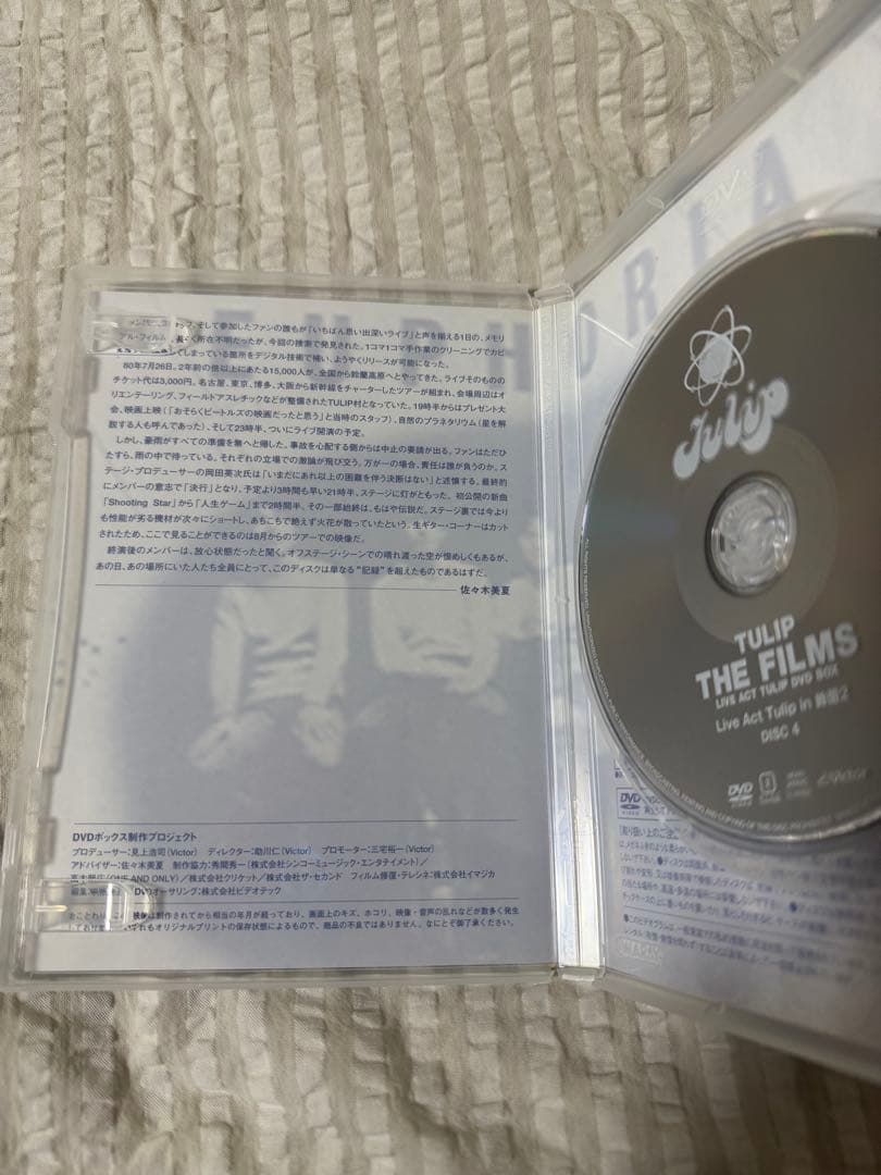 チューリップTULIP THE FILMS DVD BOX　７枚組