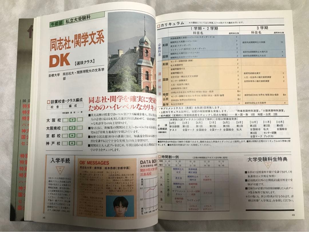 代々木ゼミナール パンフレット '97 大学受験科・単科ゼミ 新品