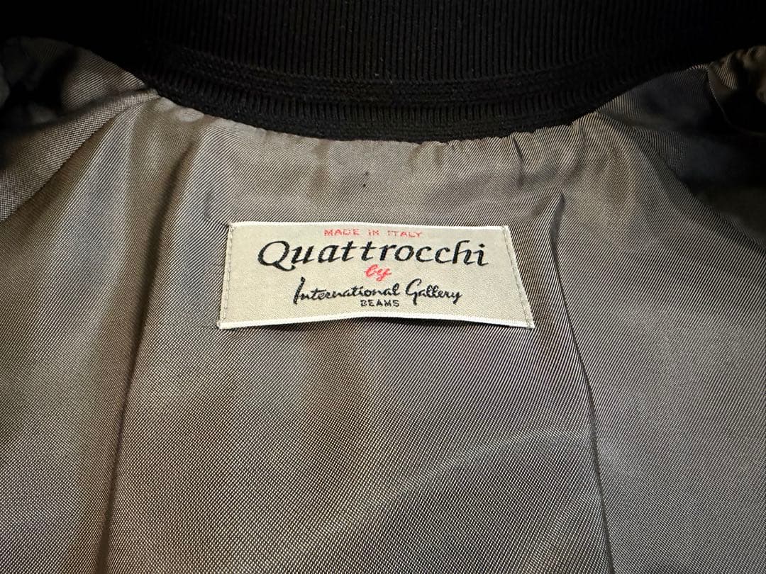 最終価格！Quattrocchi◻️クアトロッキヘビ＆羊革レザーブルゾンイタリア製