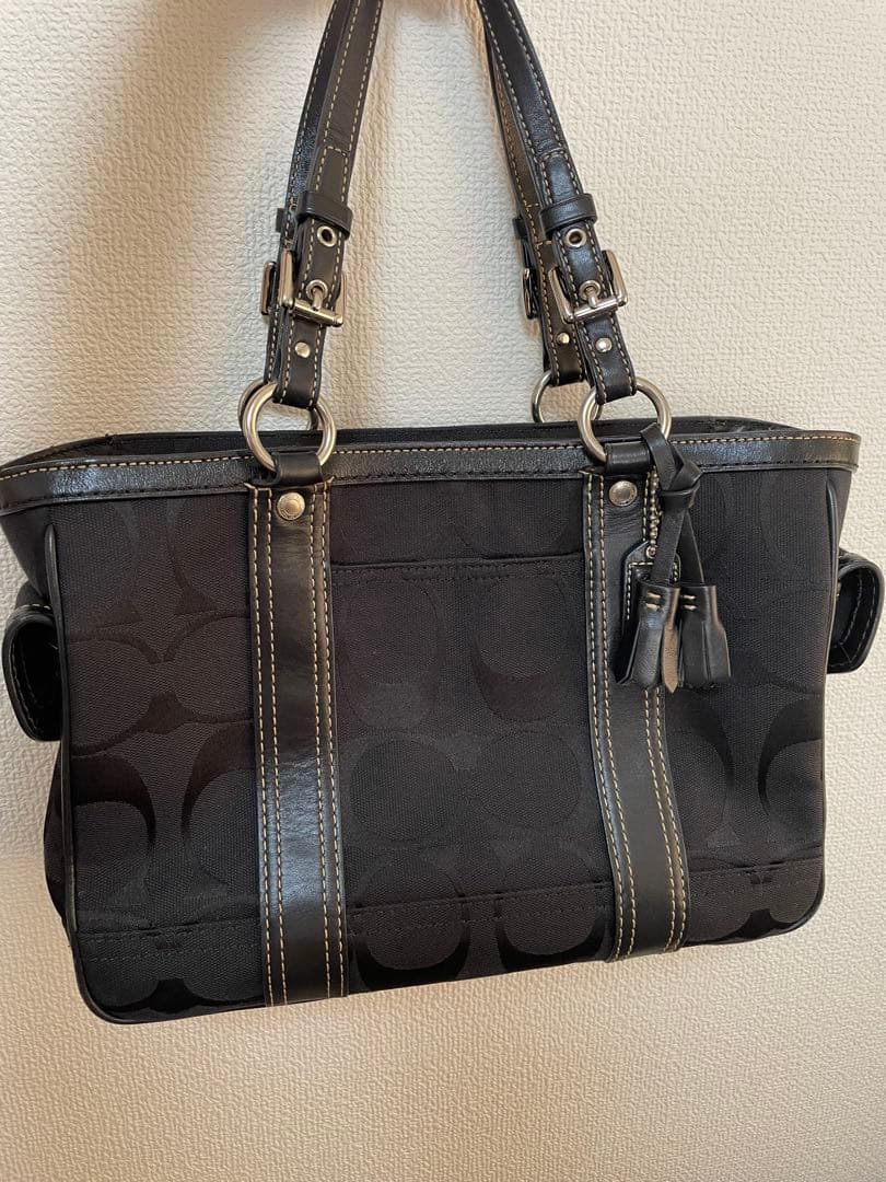 COACH ブラック トートバッグ 保存袋付き