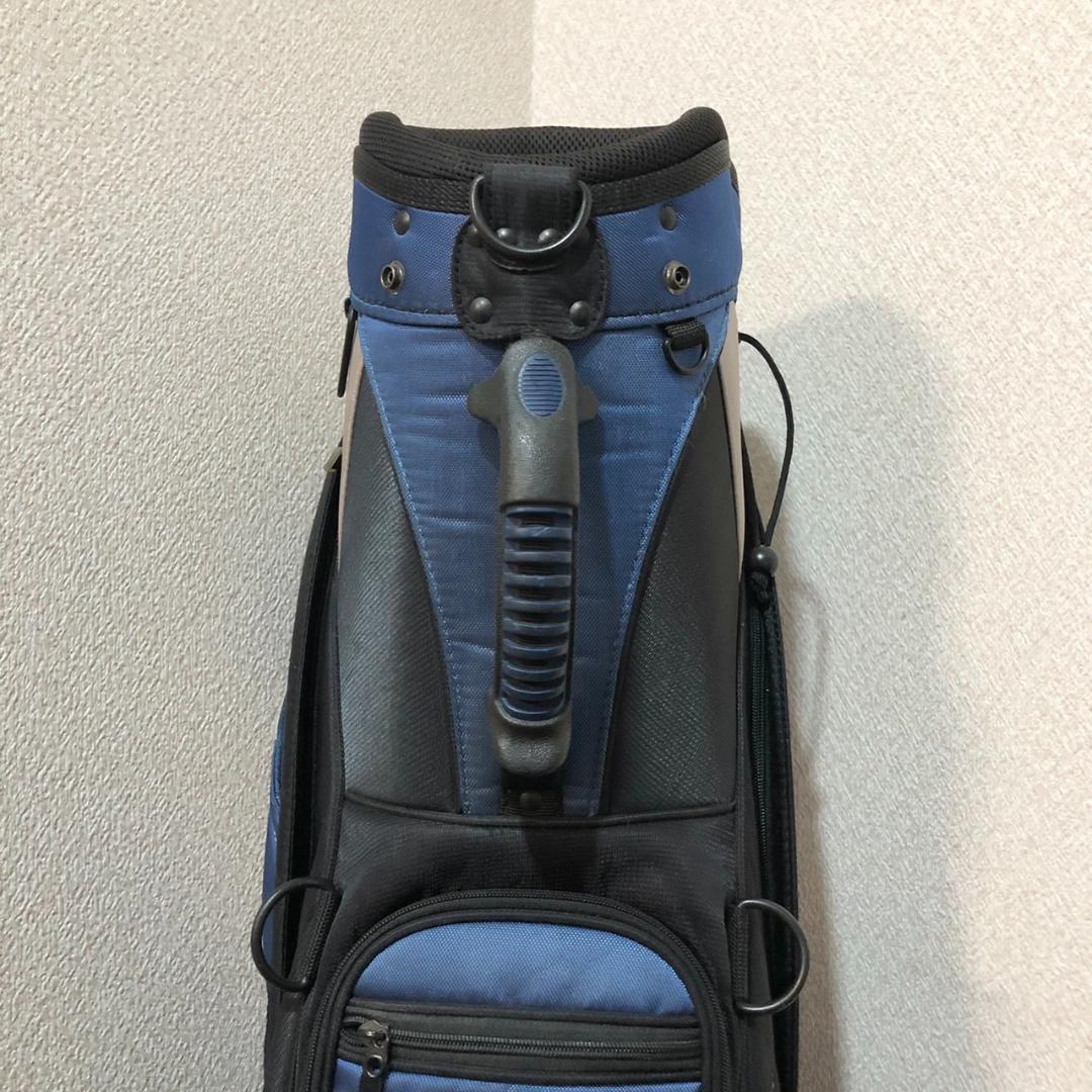 【希少】 NIKE ナイキ ゴルフ キャディバッグ カート型 6分割 ブルー