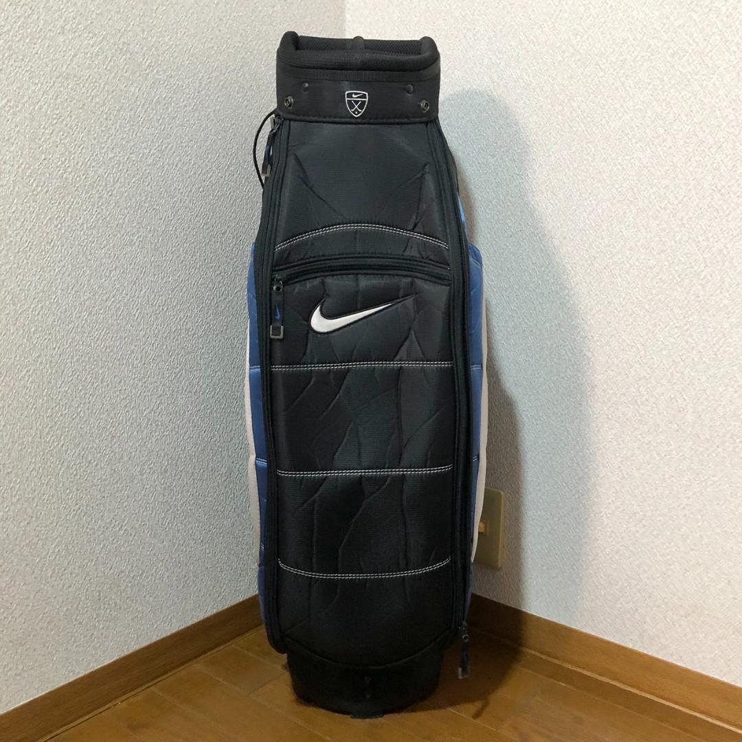 【希少】 NIKE ナイキ ゴルフ キャディバッグ カート型 6分割 ブルー