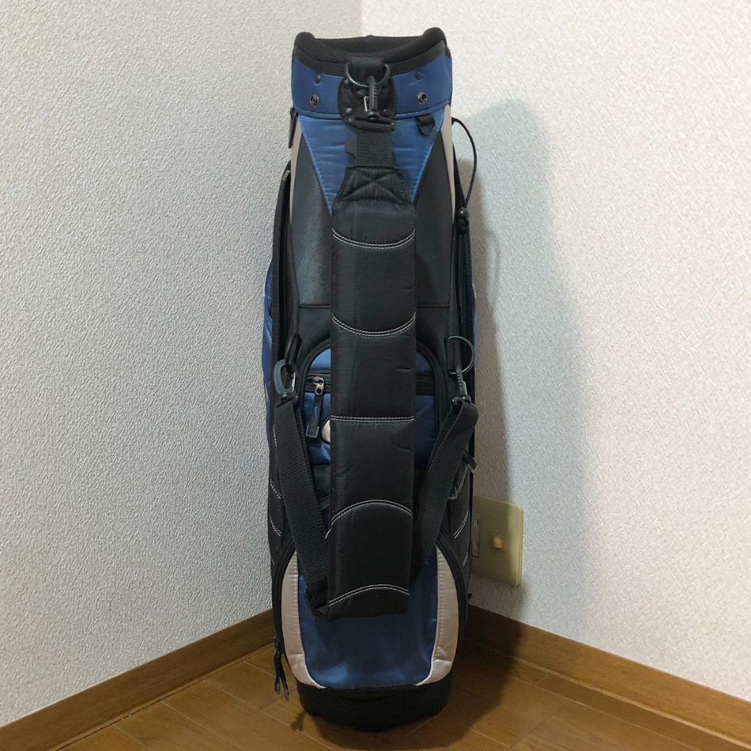 【希少】 NIKE ナイキ ゴルフ キャディバッグ カート型 6分割 ブルー