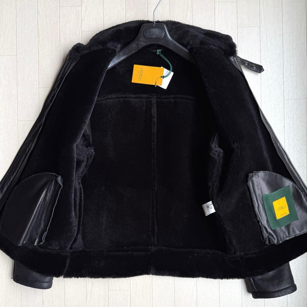 新品 L‘EDELLI レデッリ スペシャル ムートン レザー ジャケット
