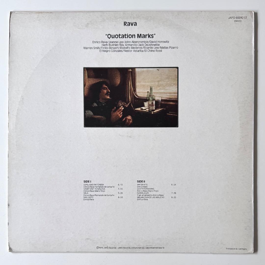 Enrico Rava Quotation Marks エンリコ・ラヴァ 独盤