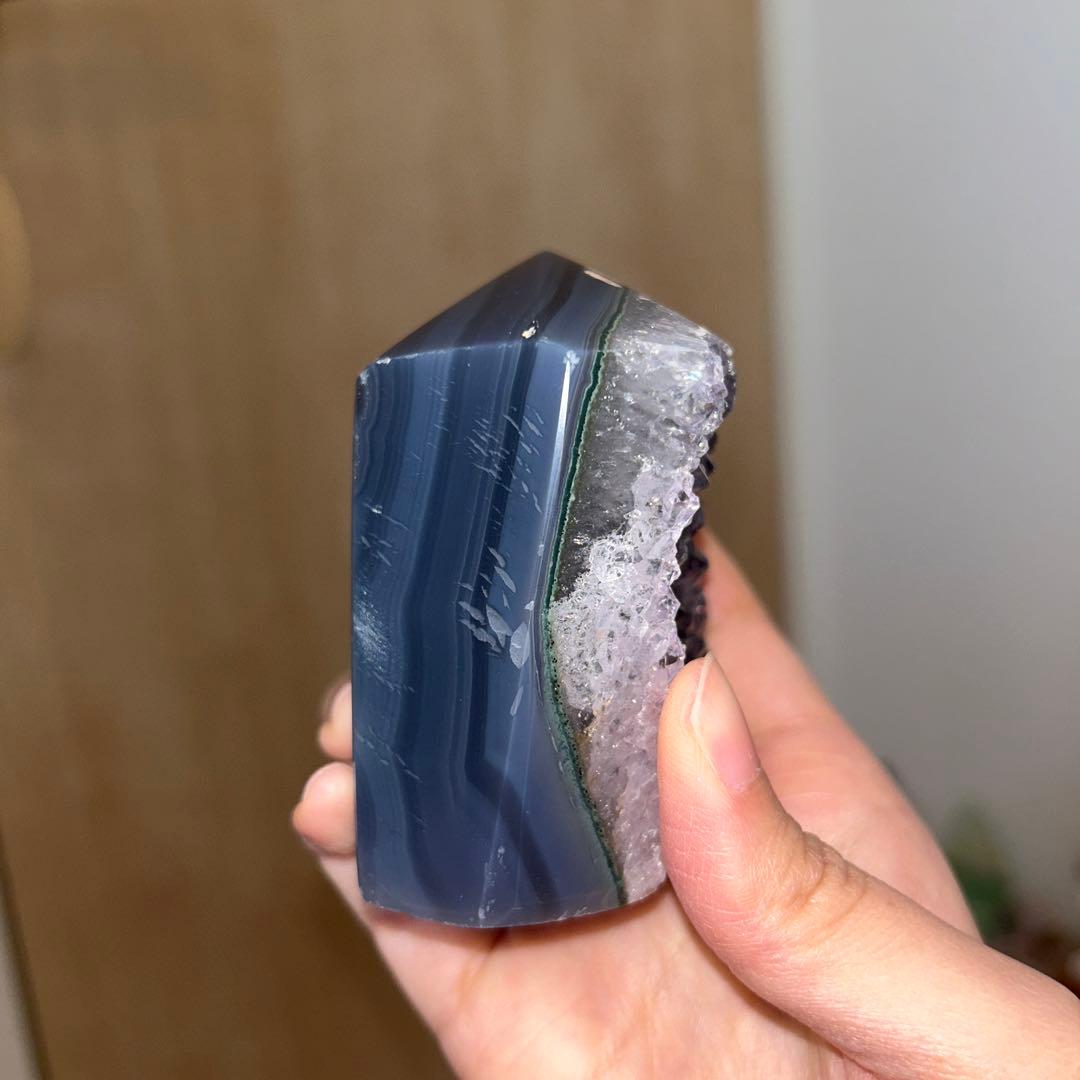 アメジスト 瑪瑙 タワー 大きめサイズ 326g 天然石 結晶