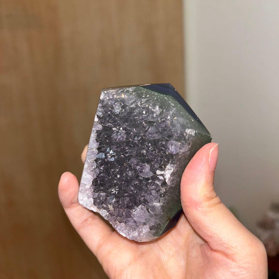 アメジスト 瑪瑙 タワー 大きめサイズ 326g 天然石 結晶