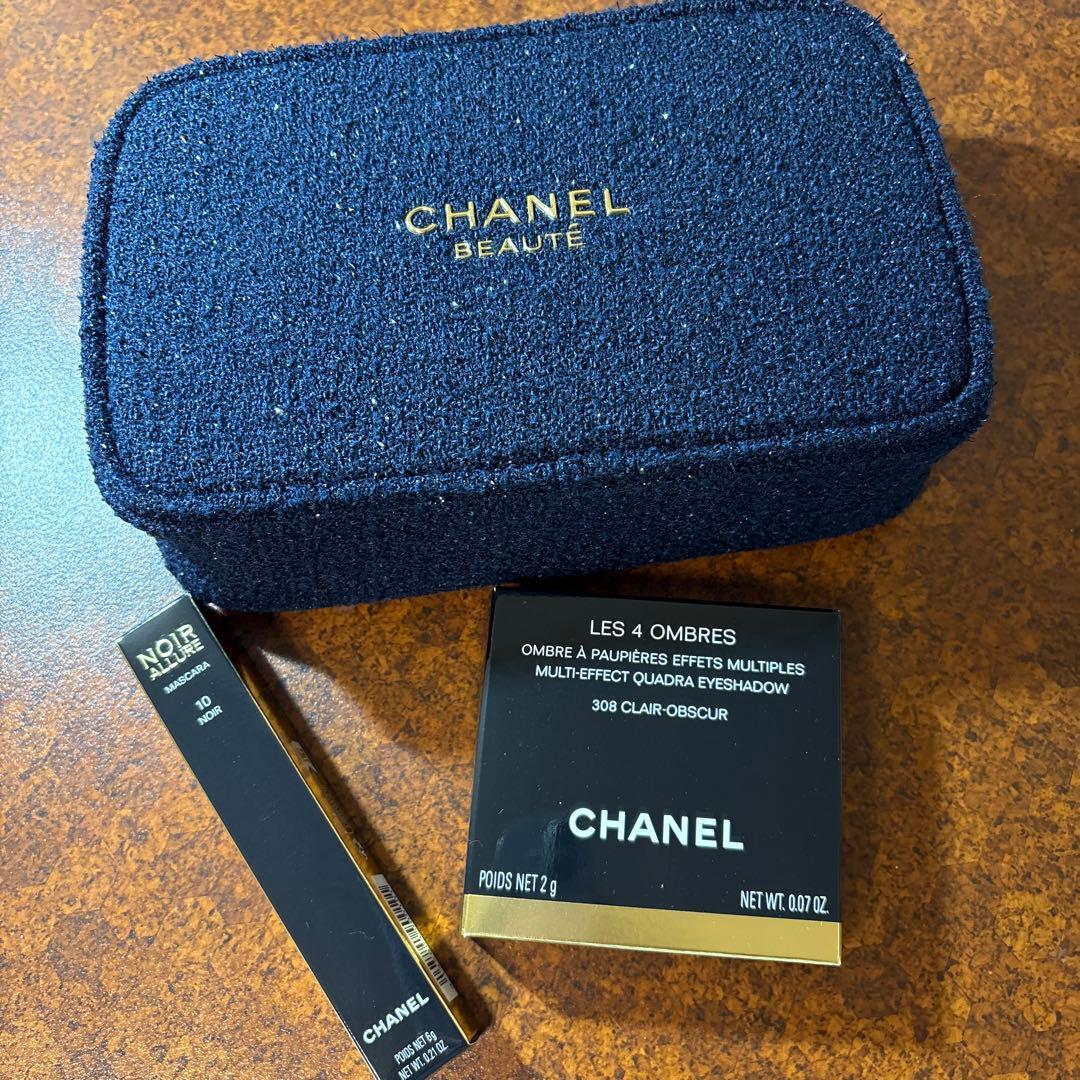 CHANEL クリスマスコフレ アイシャドウ マスカラ ポーチセット
