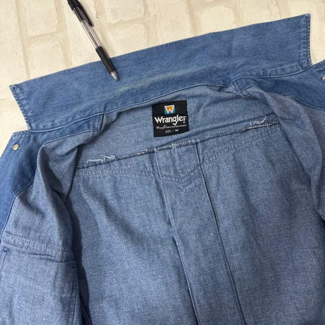 値下げ 90s ラングラー Wrangler デニム ブッシュ ジャケット M