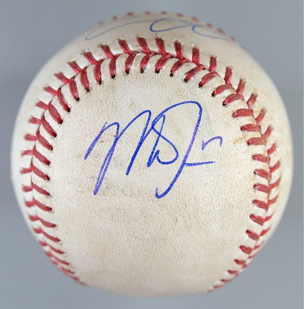 大谷翔平＆マイク・トラウト 23年実使用 W直筆サインボール（ウォード安打球）