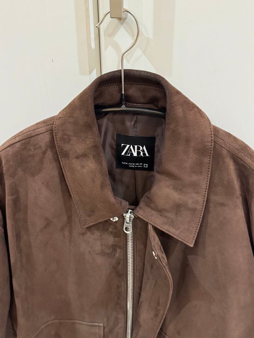 ８*８様 【定価5万円】ZARA ORIGINSスエードレザージャケット M(4