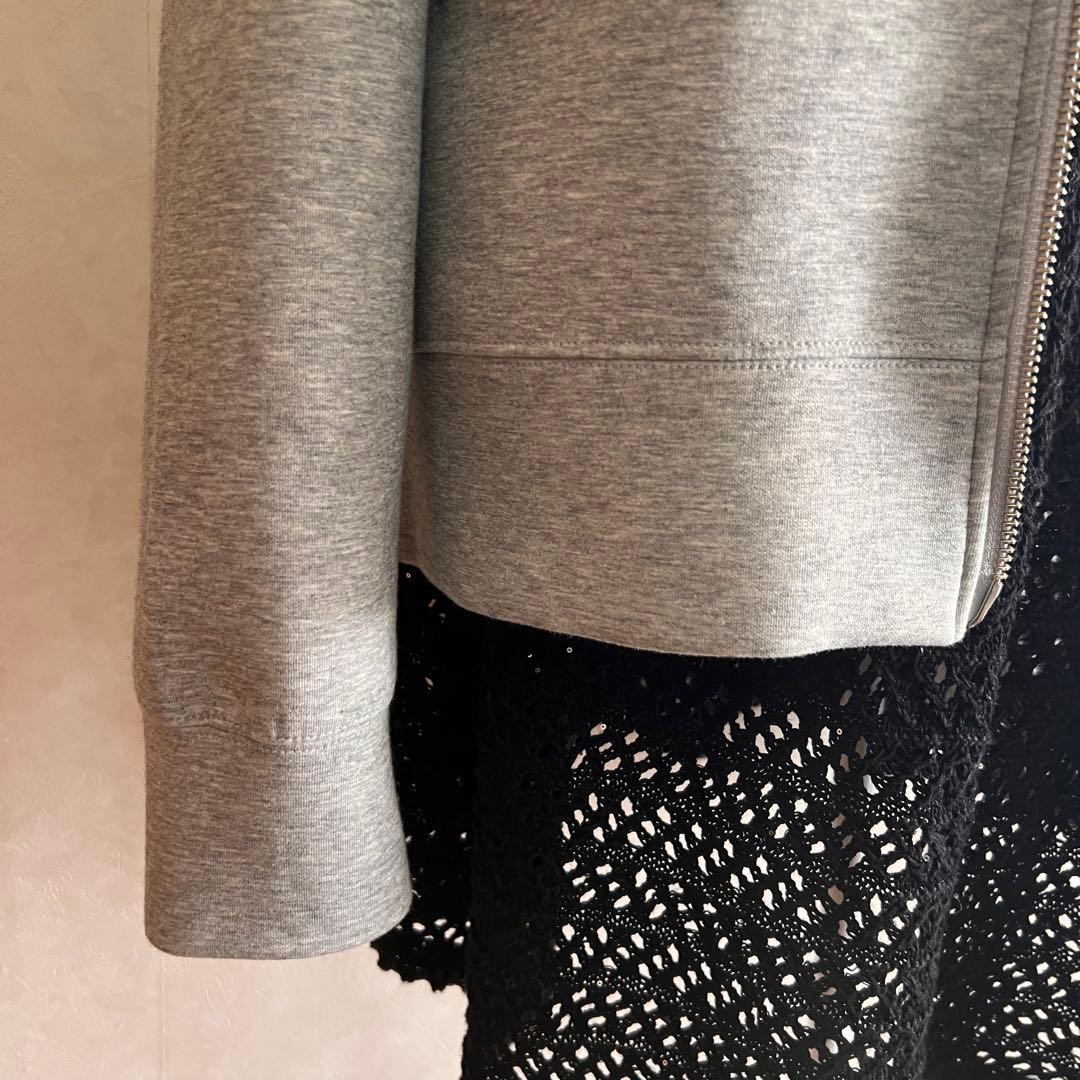 未使用【Spick & Span】 ストレッチジップフードパーカー フーディ
