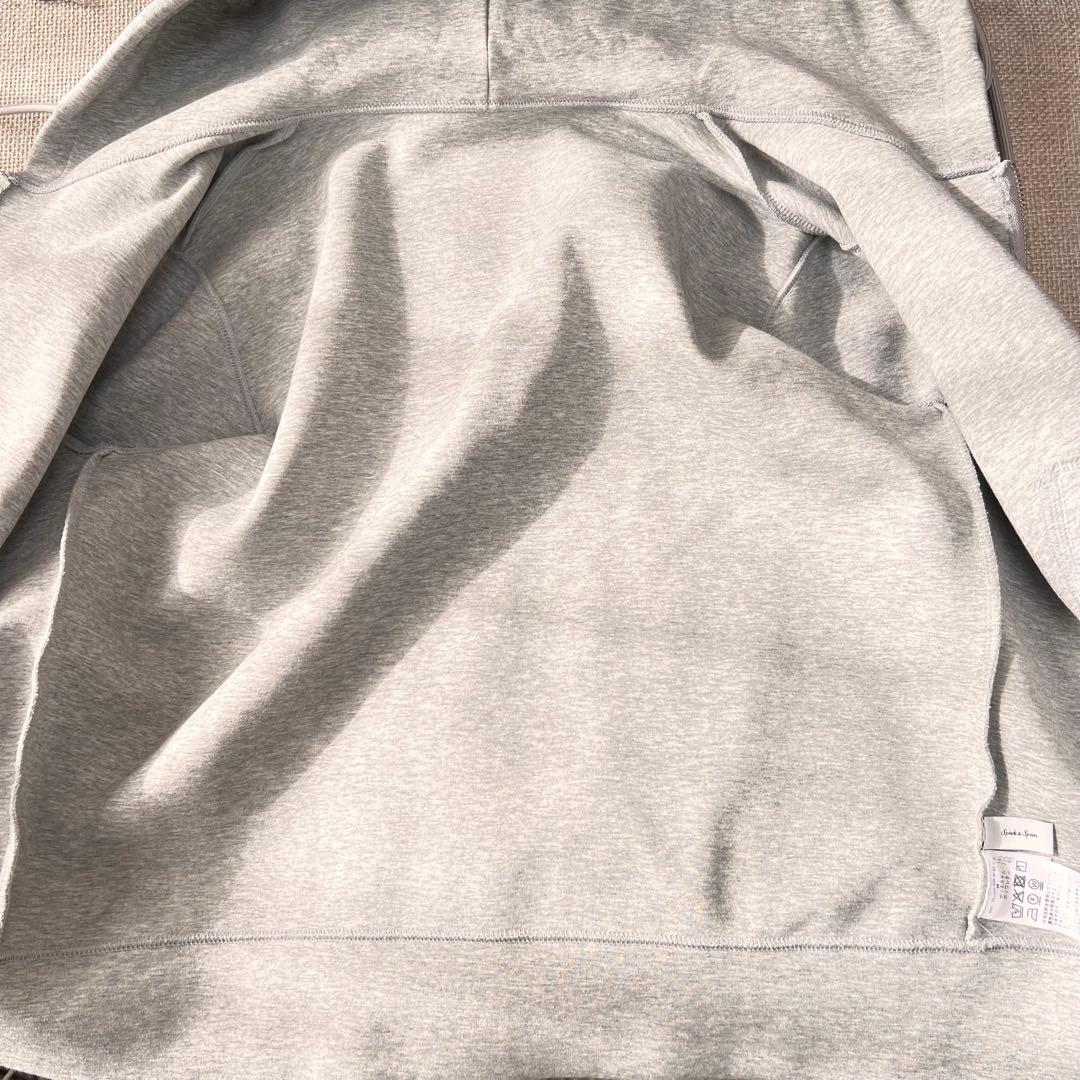 未使用【Spick & Span】 ストレッチジップフードパーカー フーディ