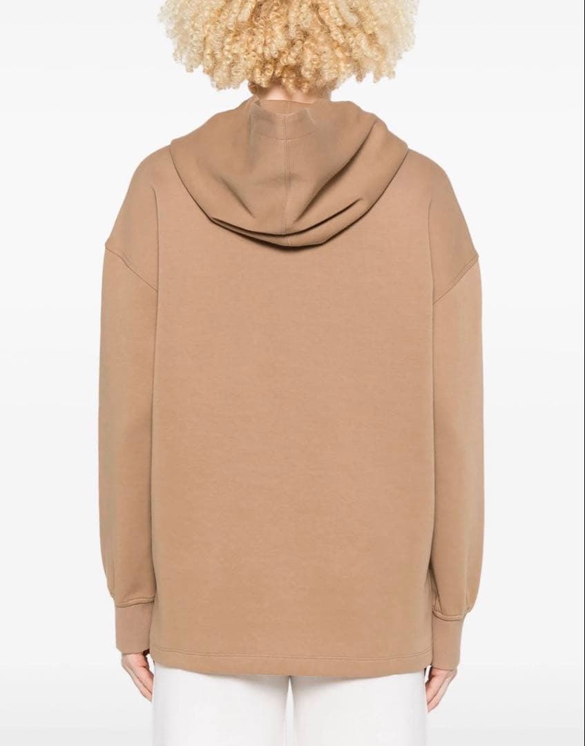 Max Mara ヴィズィエラ コットンジャージーフーディ キャメル M