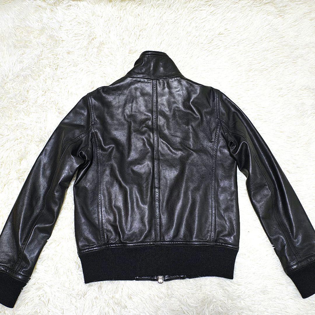 URBAN RESEARCH ダブルジップ ラムレザー ライダース ジャケット