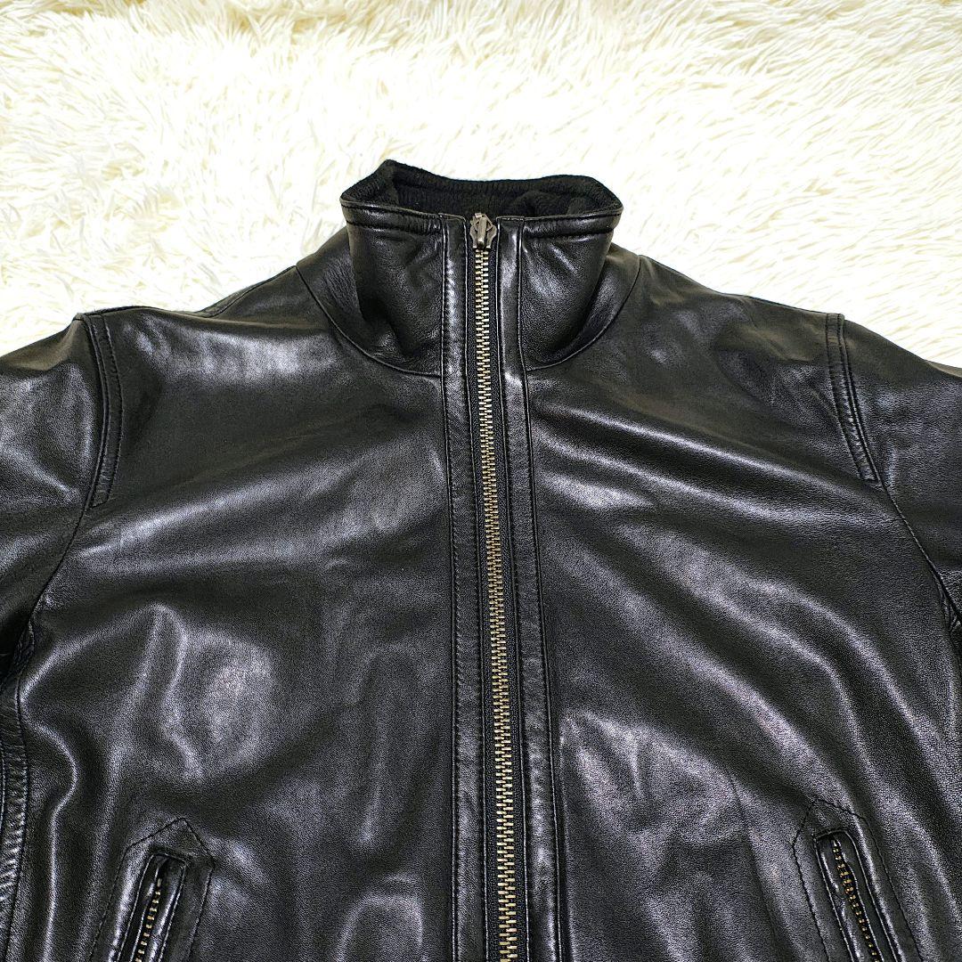 URBAN RESEARCH ダブルジップ ラムレザー ライダース ジャケット