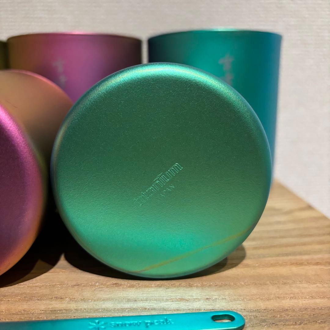peak 限定 スタッキングマグ 雪峰 チタンスプーン 3色セット