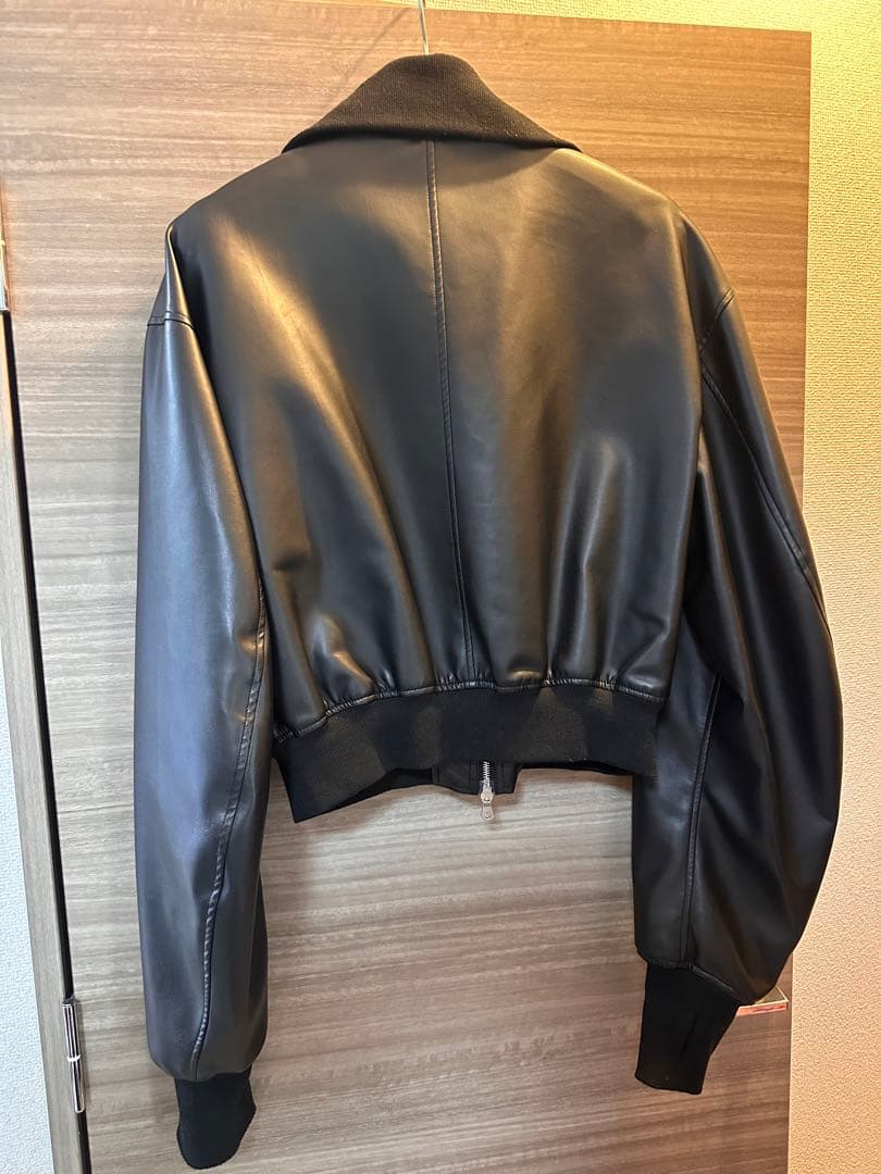ジャケット・アウター hype kyoto High neck leather like jacket