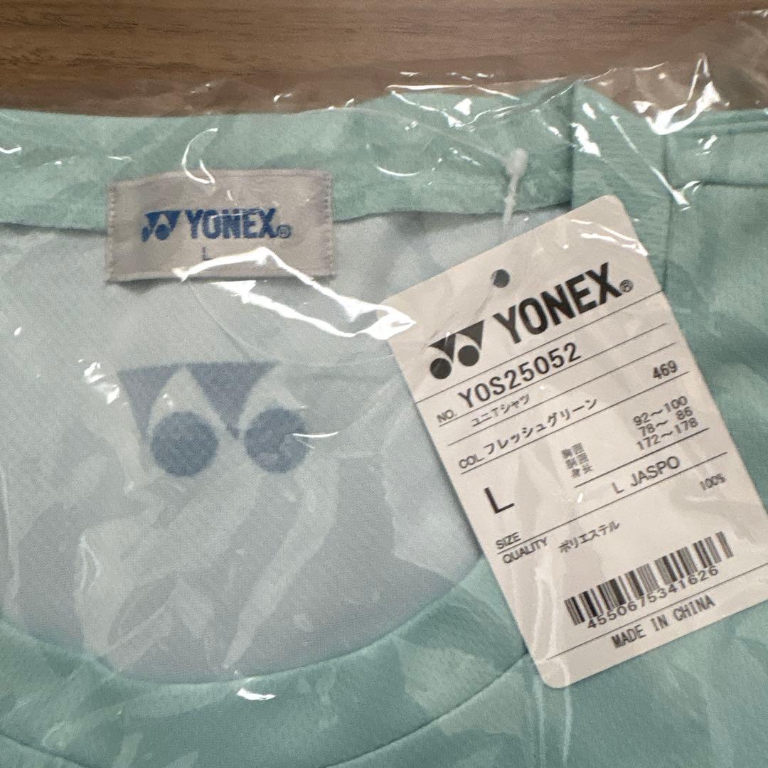 YONEX ボルトレイジデザイン Tシャツ Lサイズ グリーン