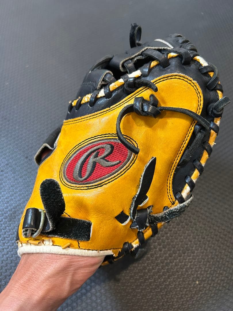 Rawlings 少年軟式キャッチャーミット イエロー/ブラック