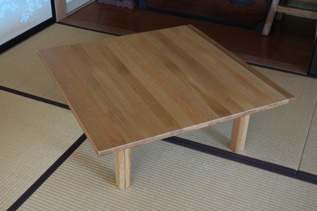 美品！サントリー 樽ものがたり　ちゃぶ台角　80サイズ　ナチュラル
