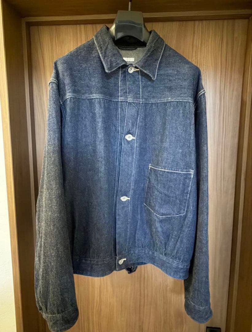 【美品】 comoli デニムジャケット　インディゴ　サイズ3