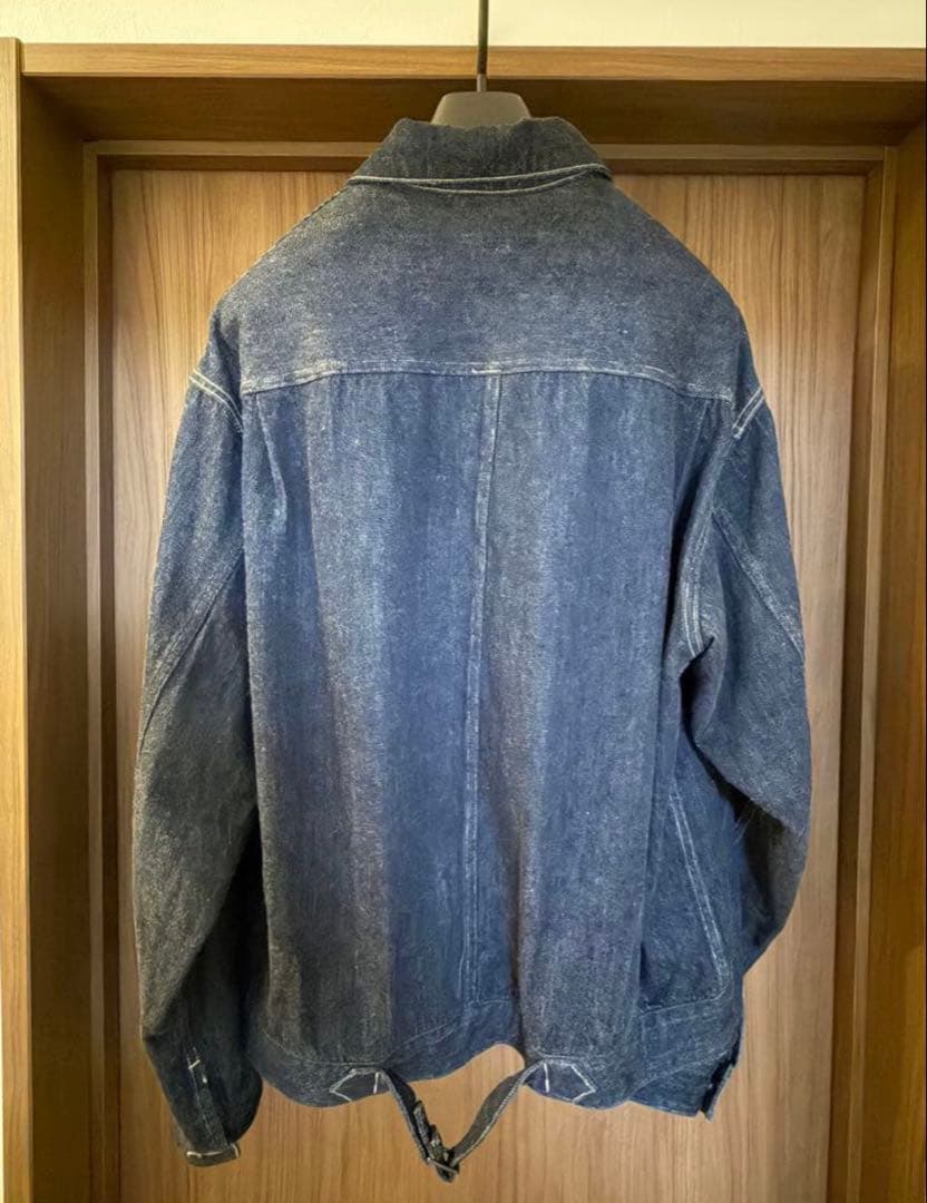 【美品】 comoli デニムジャケット　インディゴ　サイズ3