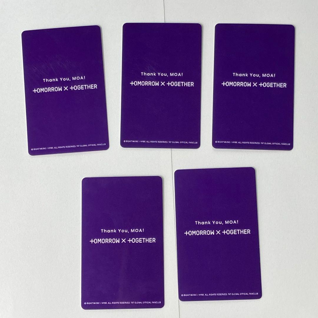 TXT FC 2024 MOA membership トレカ 5枚
