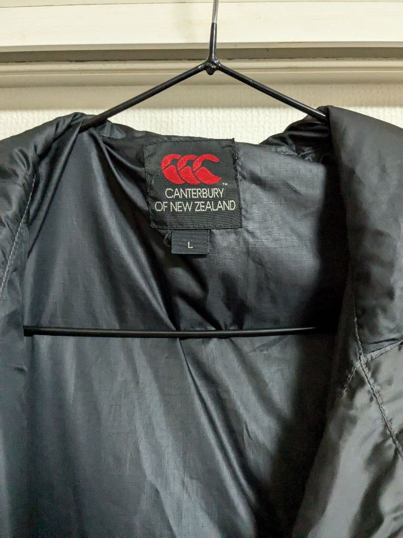 CANTERBURY フード付きロングコート Lサイズ グレー
