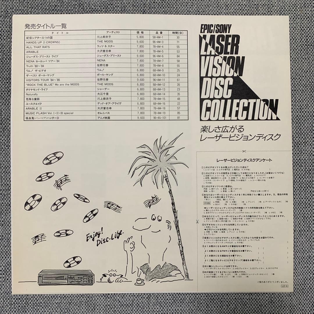 TM NETWORKのビデオディスクVISION FESTIVAL
