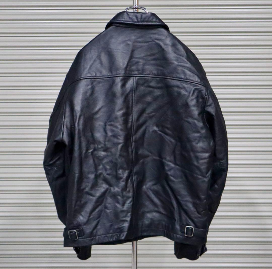 ク*ン様 90s OLD GAP レザージャケット ブラック 本革 M