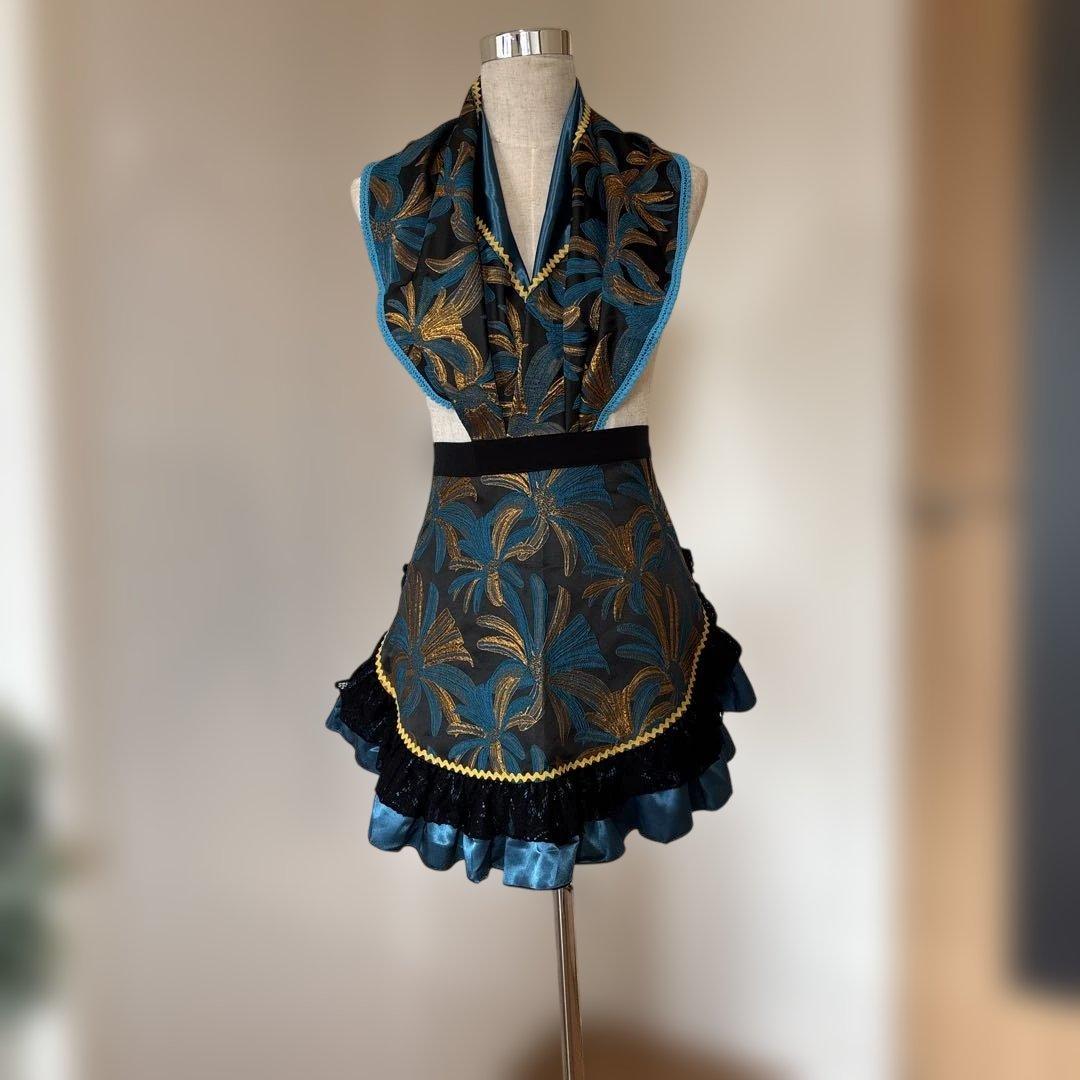 Mariquita ピキージョ・エプロンセット花柄刺繍