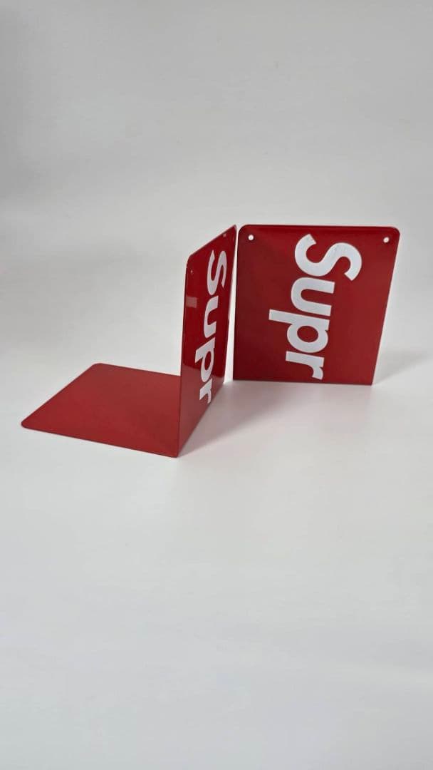 Supreme ブックスタンド 2個 ブックエンド 本立て シュプリーム