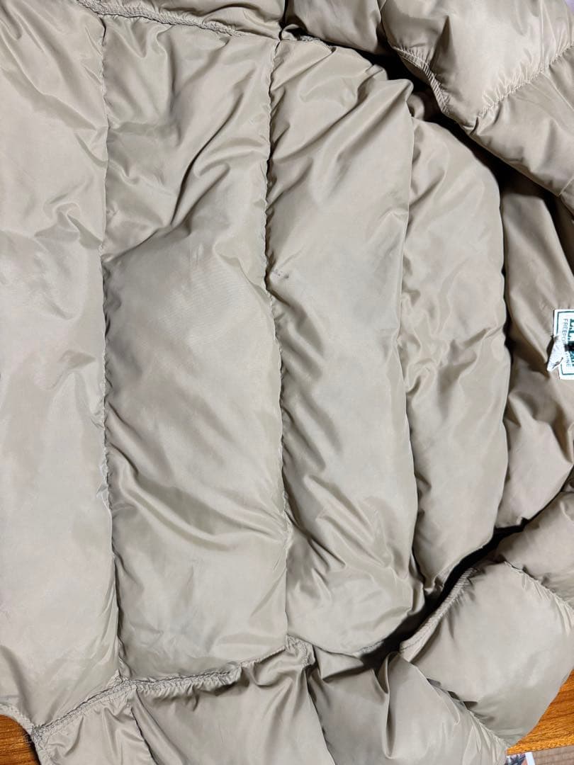 美品 80s L.L.Bean 縦型ポケット グースダウン ベスト ベージュ L