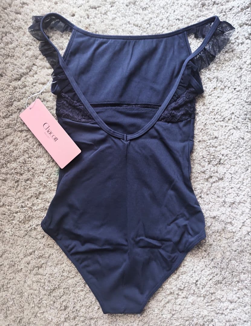 チャコットCHACOTT新品☆肩フリルレオタード150 155stina