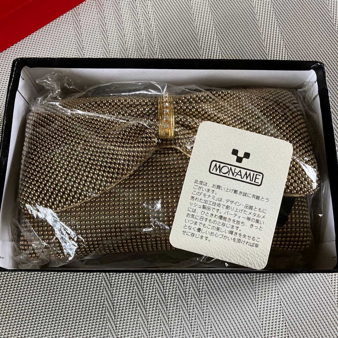 ★*み様 リボンデザイン ゴールド パーティーバッグ