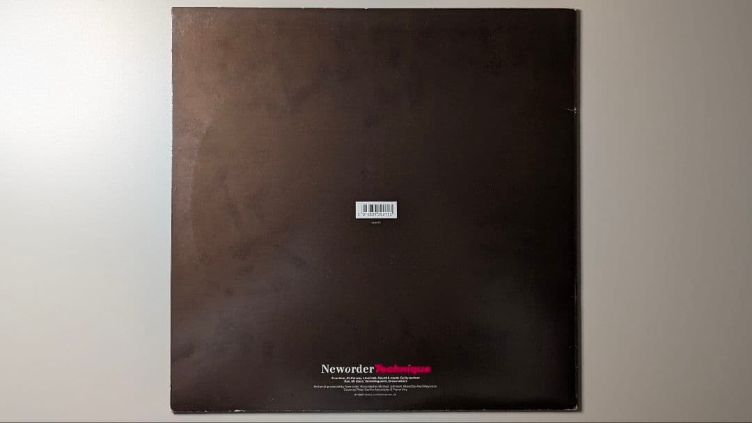 New order Technique UKオリジナル盤
