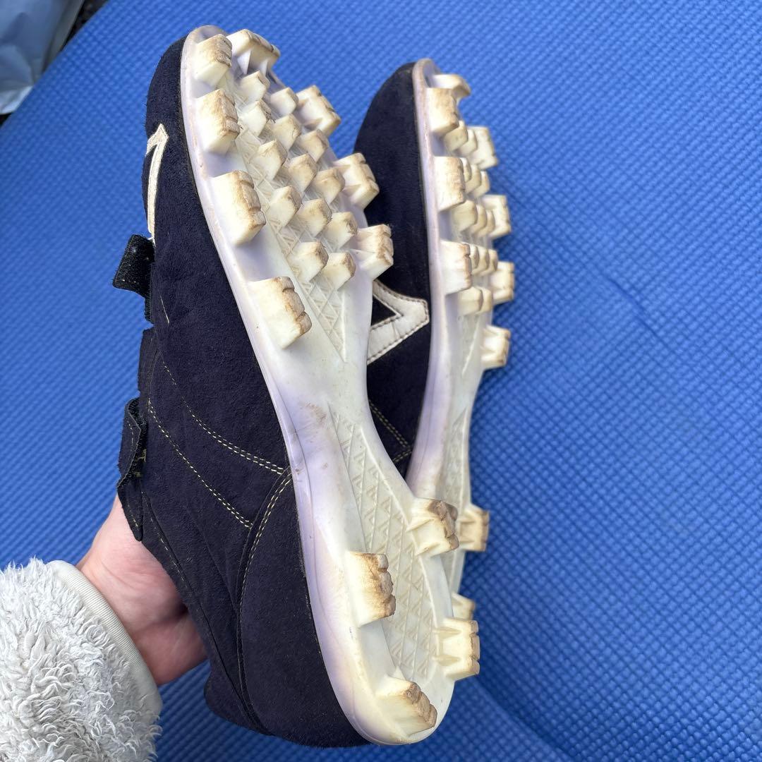 テッペン　野球　スパイク　ヌバック　26.0 美品　ネイビー