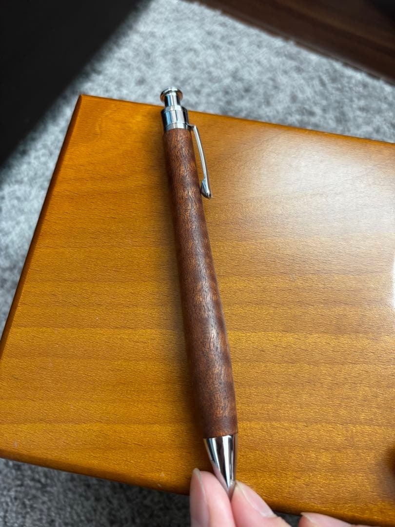 工房楔 サペリ 杢 シャープペンシル 0.5mm ペンシル楔