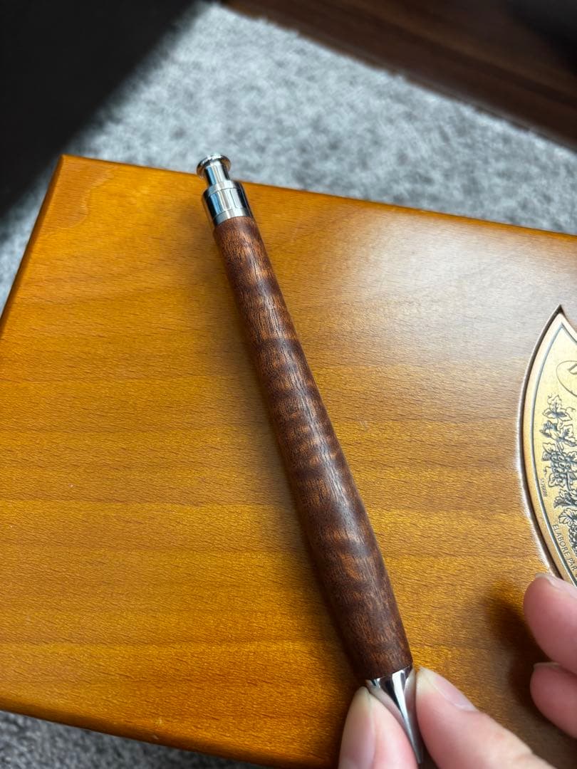 工房楔 サペリ 杢 シャープペンシル 0.5mm ペンシル楔