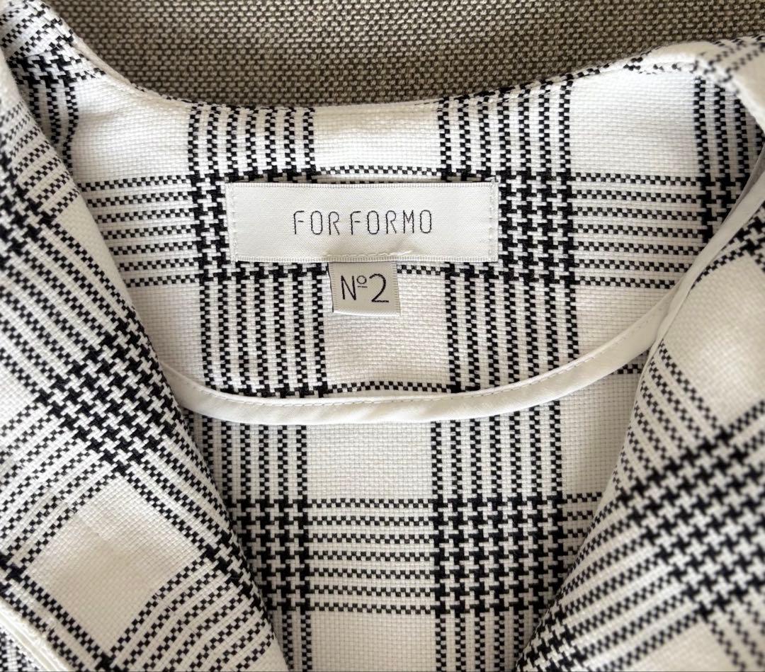 【最終価格】forformo フォルモ チェックトップス