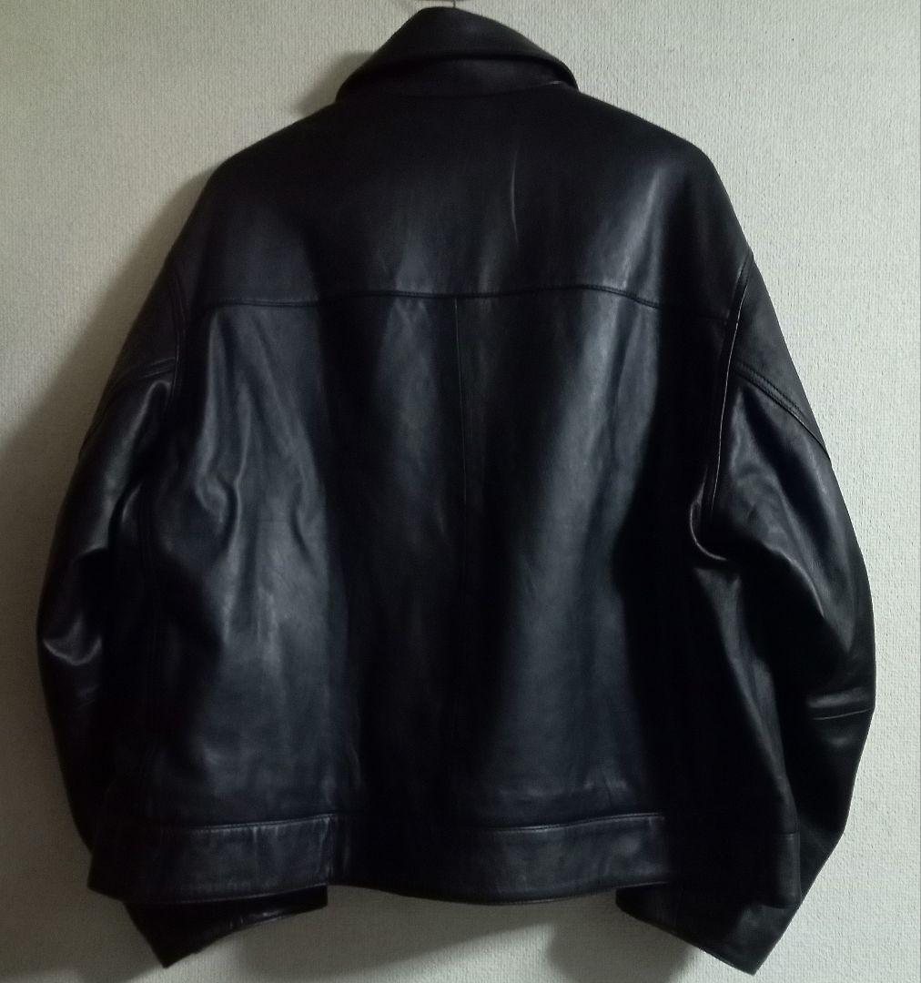 【MAISON /メゾンスペシャル】 25AWレザーライダース 黒 未使用