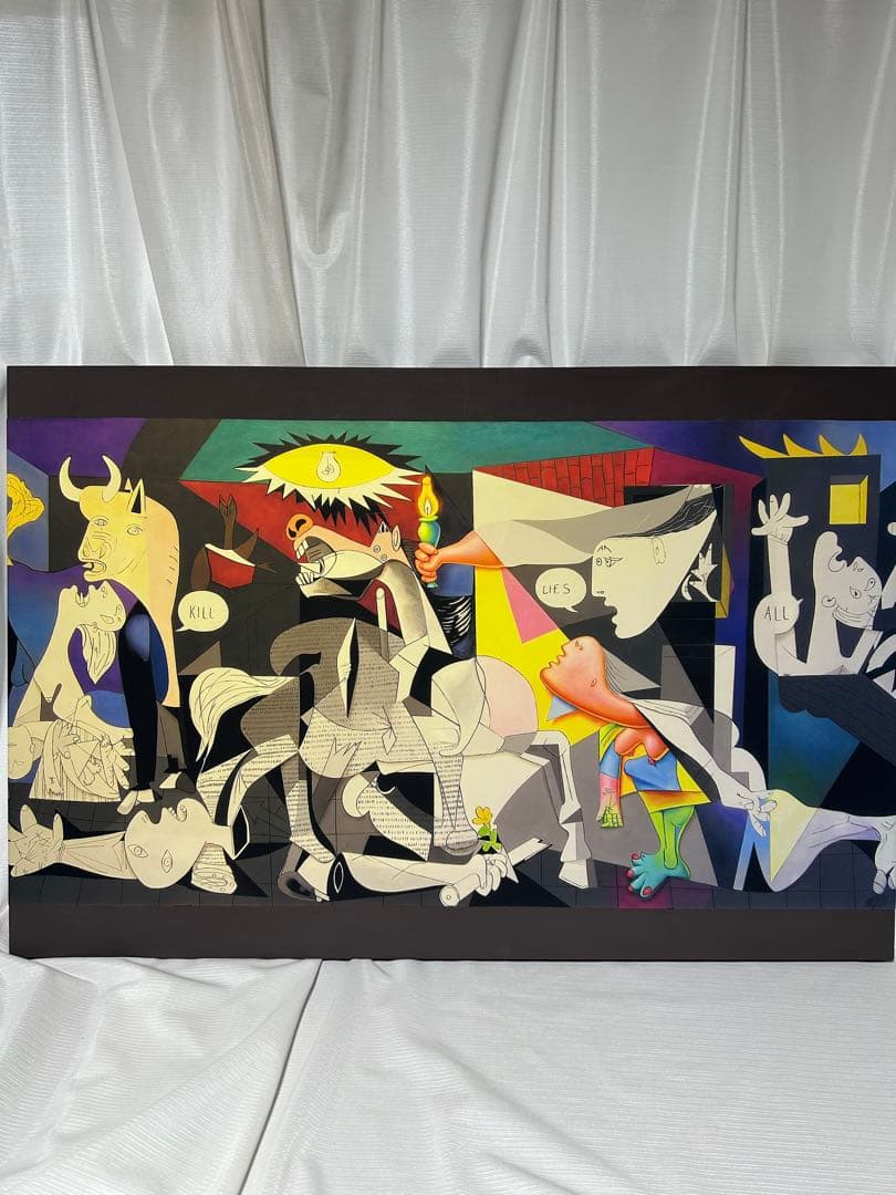 ピカソ　ゲルニカ　特注アクリルケ-ス入り　　 美術品絵画　ア-ト名画　インテリア