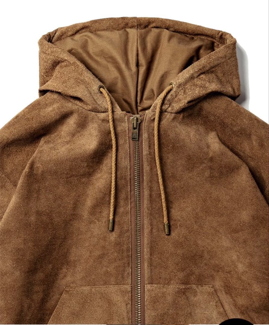 A LEATHER 牛革　定価275000円　ZIP HOODIE