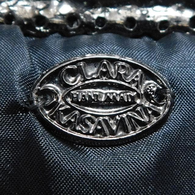 Clara Kasavina クララ カサビナ パーティバッグ 羽バッグ 茶系